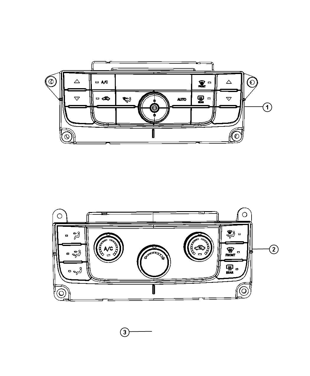 Diagram A/C and Heater Controls. for your Jeep Grand Cherokee  