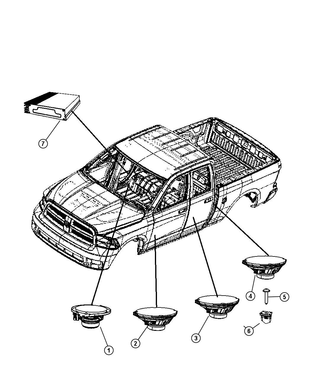 Speakers and Amplifiers. Diagram