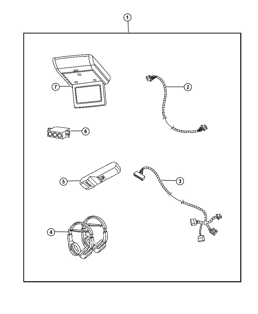 Diagram Media System - Rear Entertainment. for your Dodge Journey  