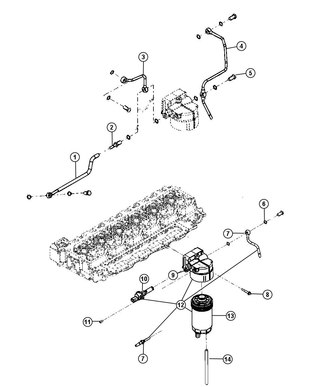 Diagram Fuel Filter. for your 2003 Chrysler 300  M 