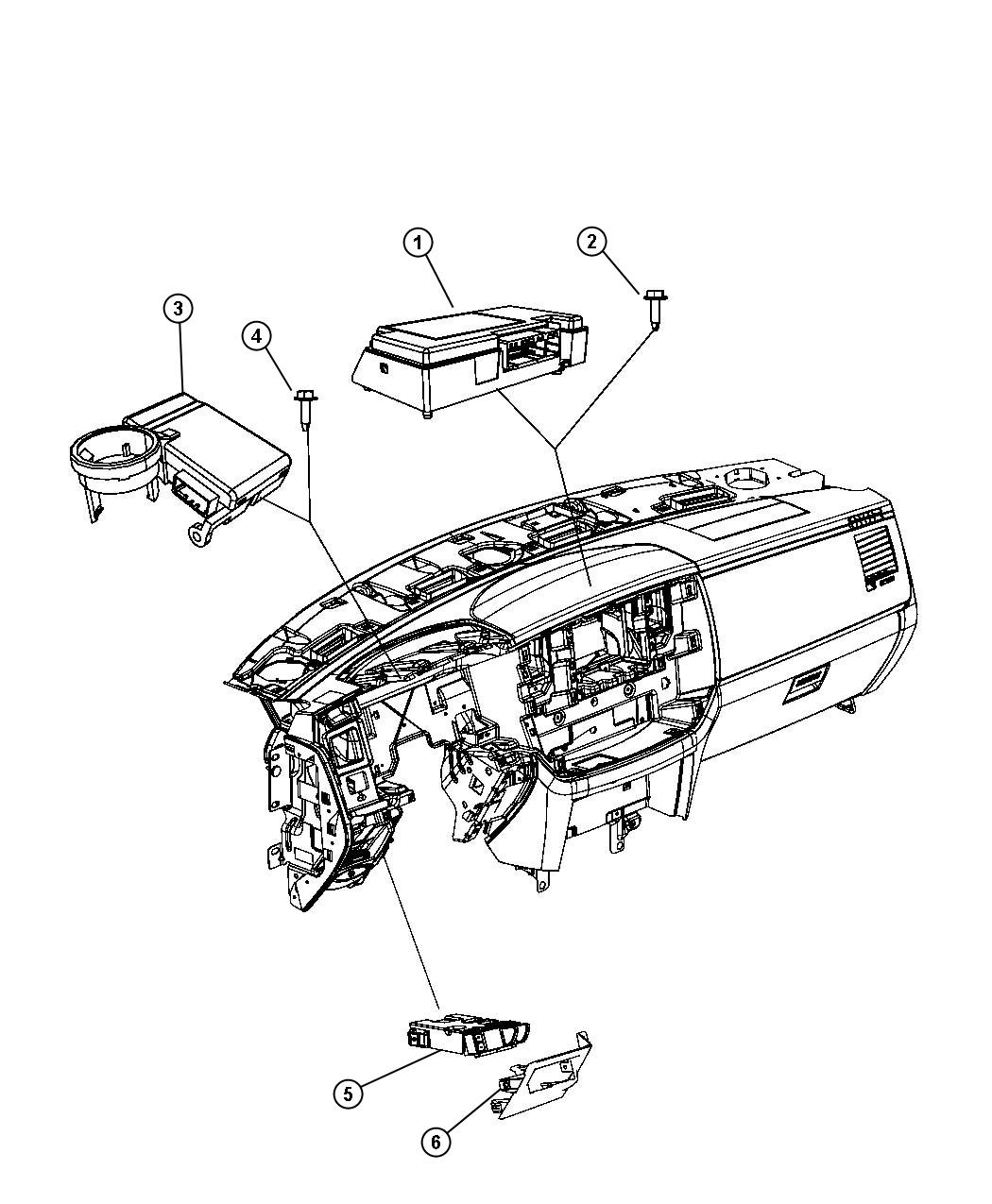 Diagram Modules Instrument Panel. for your 2015 Chrysler 200   