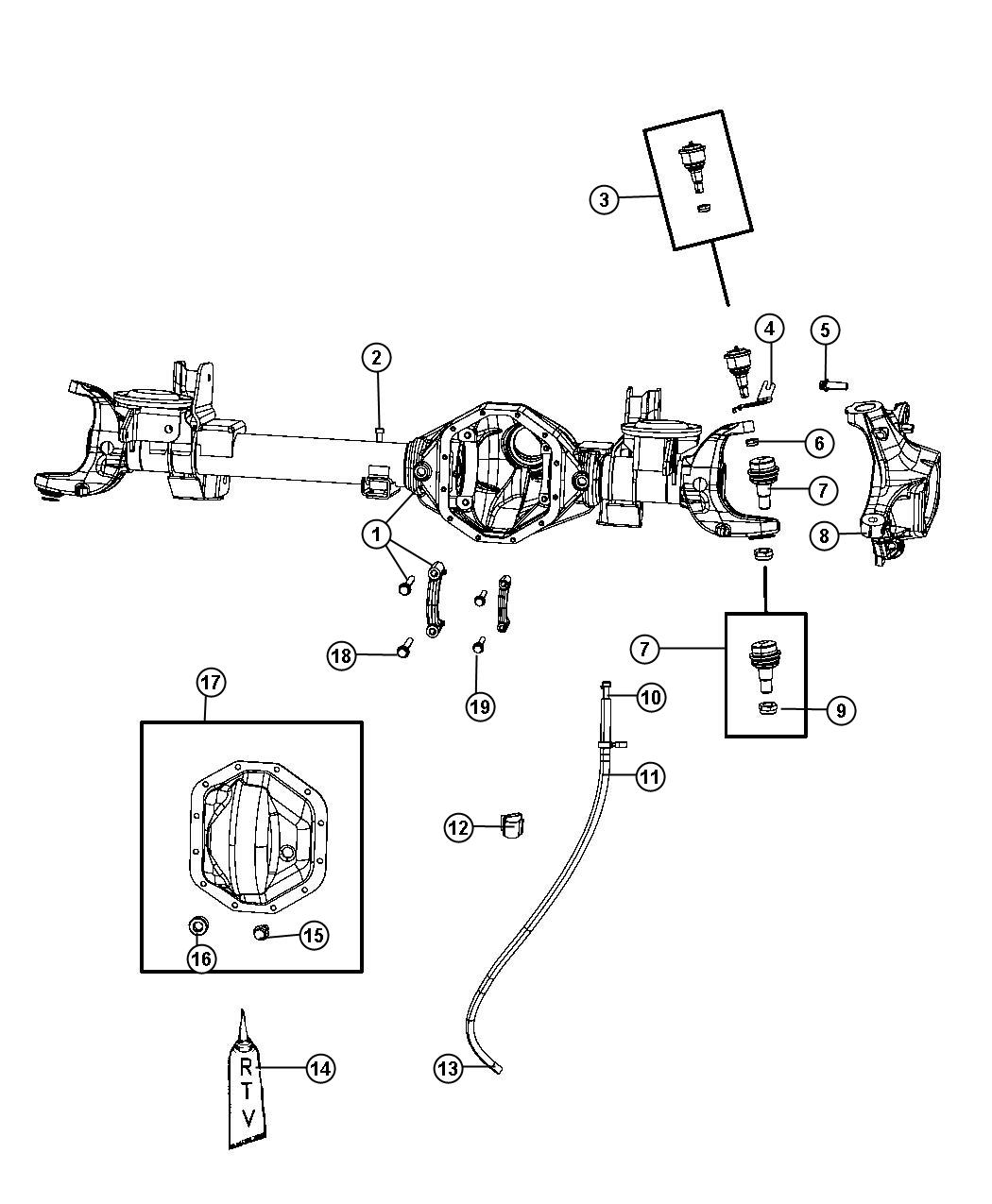 Diagram Housing and Vent. for your 1998 Jeep Cherokee   