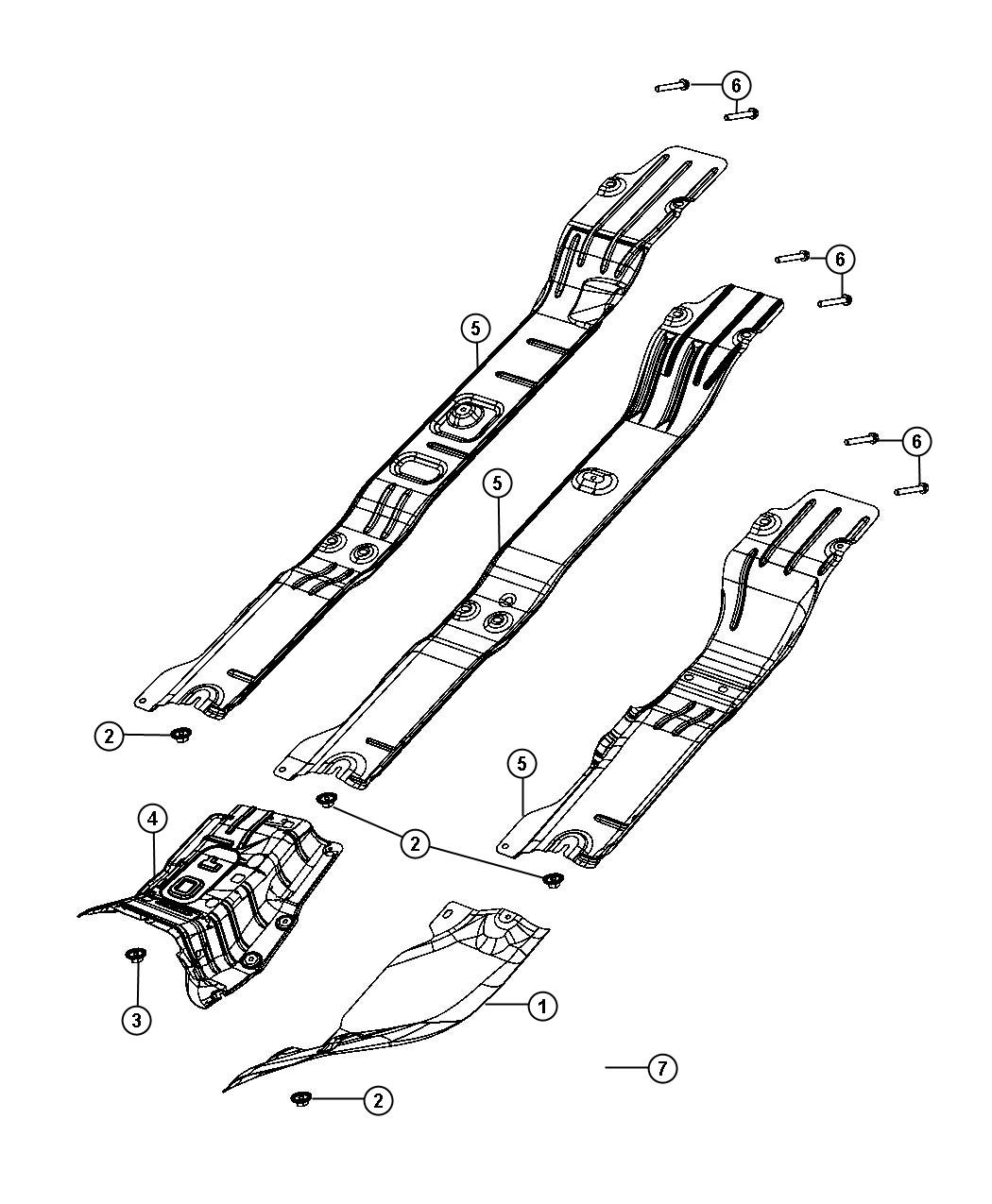 Diagram Exhaust System Heat Shields. for your 2001 Chrysler 300  M 