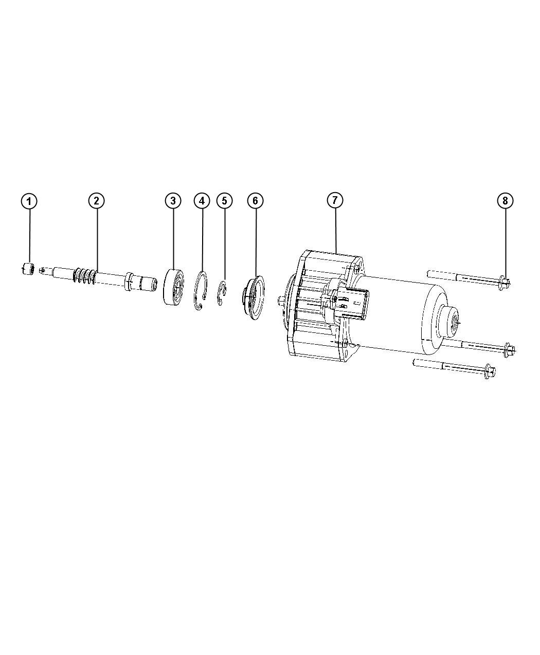 Diagram Gear Shift Motor MP3023. for your Jeep