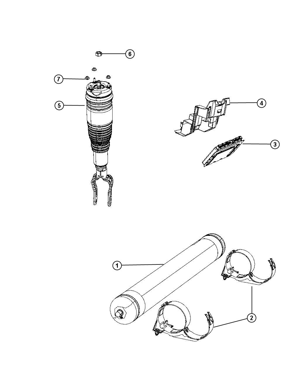 Diagram Quadra-Lift (TM) Air Suspension. for your Jeep