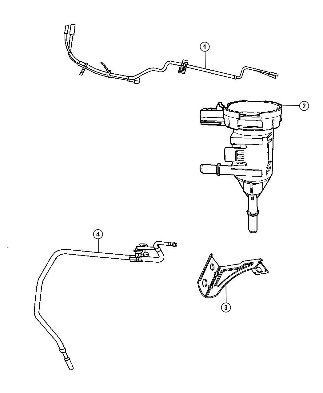 Diagram Emission Control Vacuum Harness 5.7L [5.7L HEMI VCT Engine]. for your 2003 Chrysler 300  M 