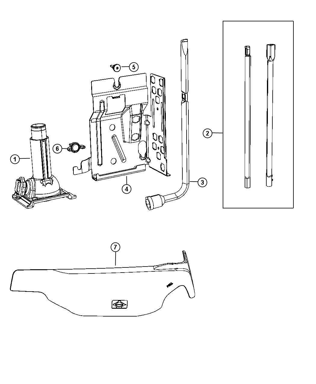 Diagram Jack Assembly And Tools. for your 2018 Ram 2500   