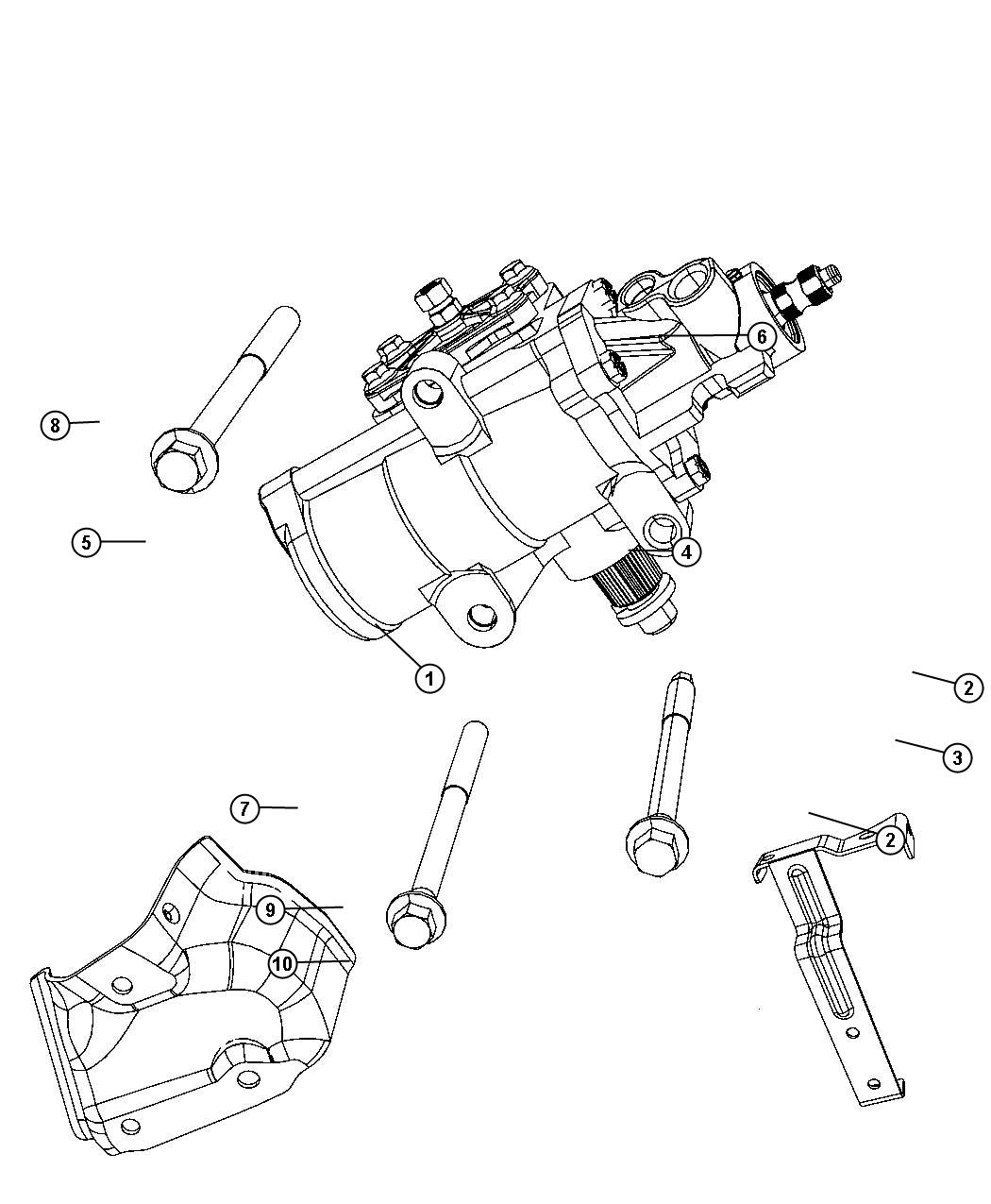 Steering Gear Box. Diagram