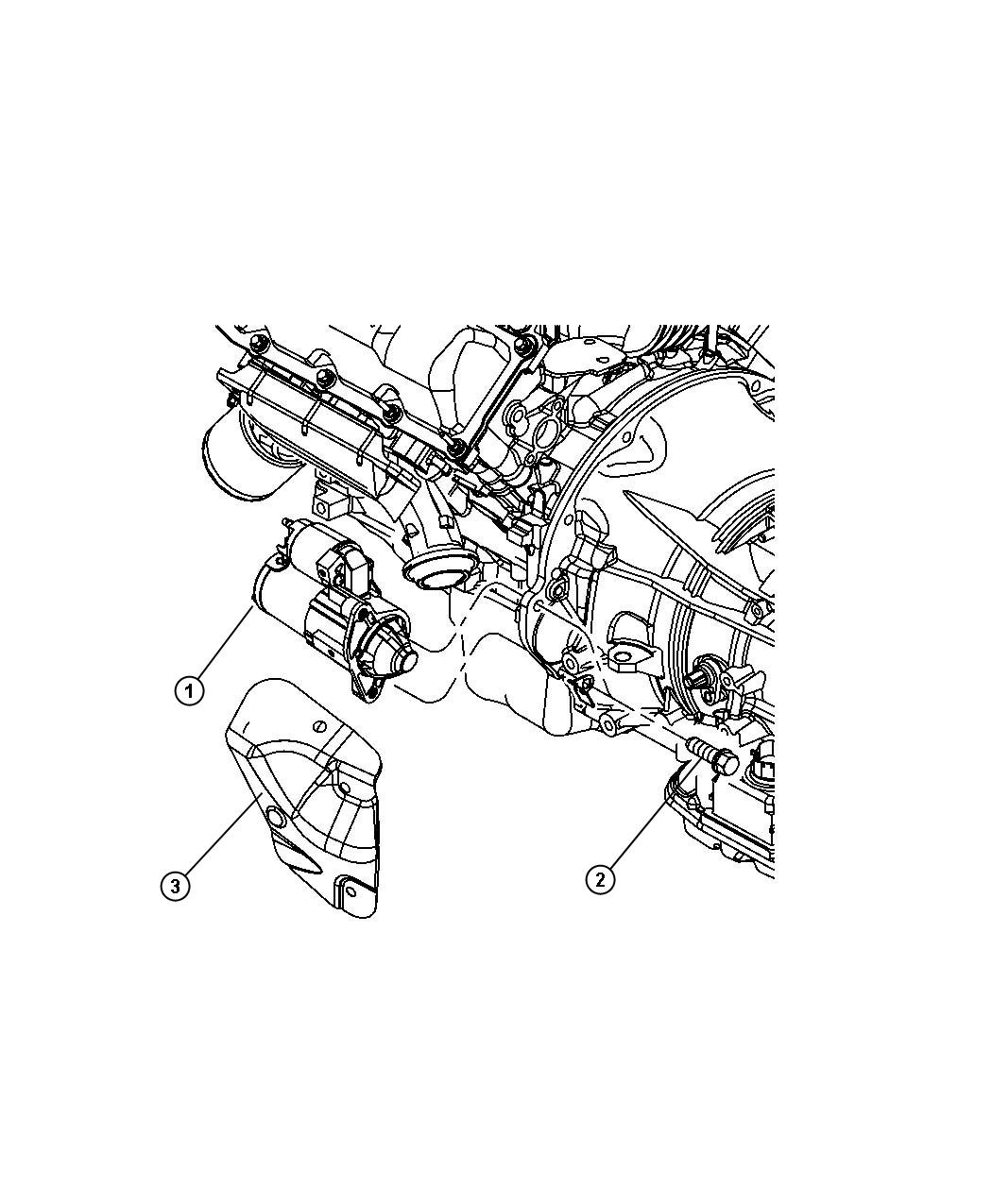 Diagram Starter and Related Parts. for your 2000 Chrysler 300  M 