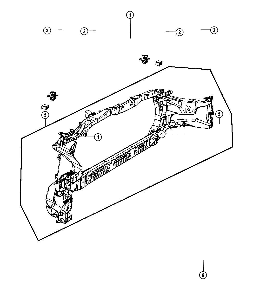 Radiator Support. Diagram