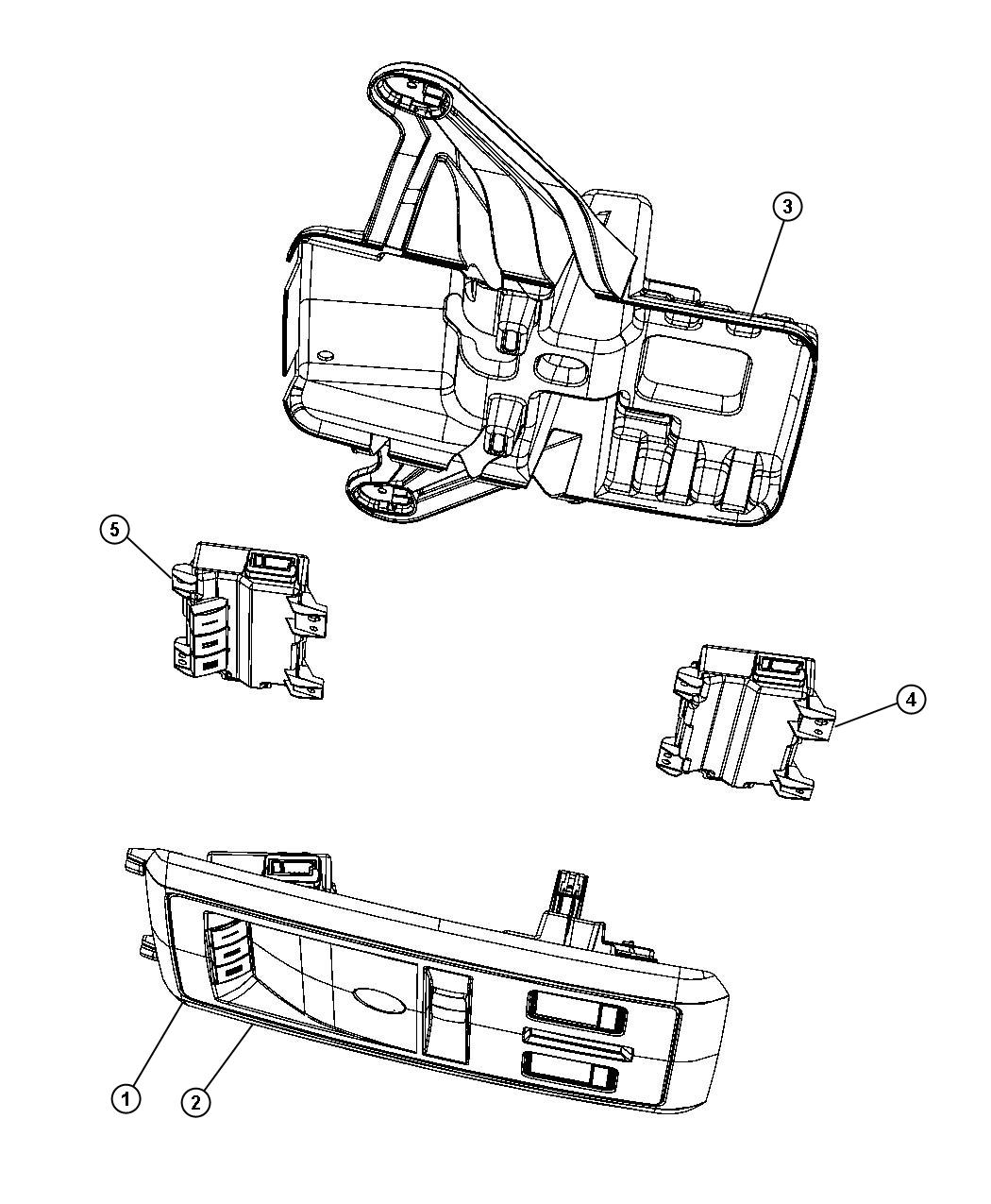 Diagram Overhead Console. for your Jeep