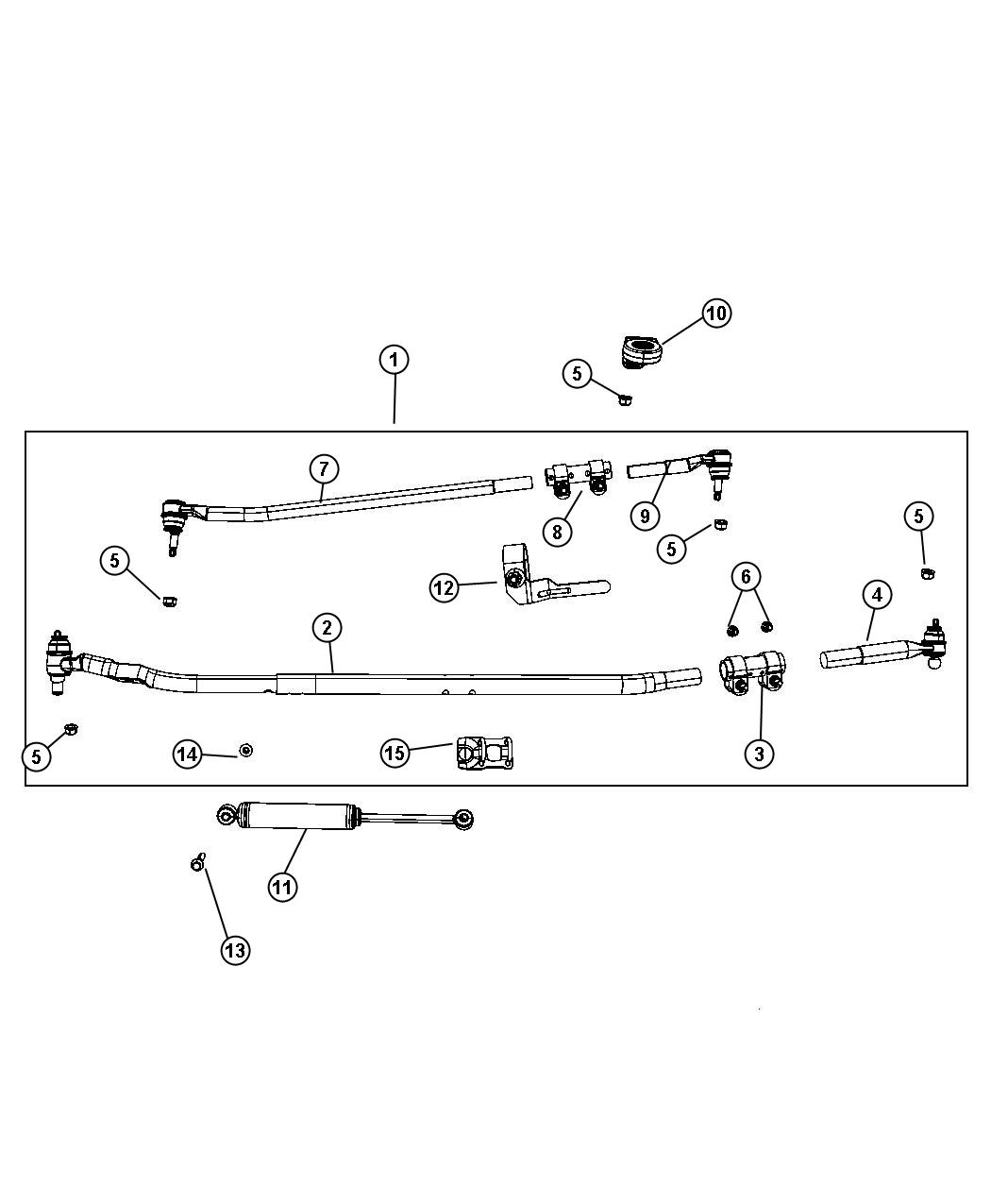 Diagram Steering Linkage. for your Dodge Ram 1500  