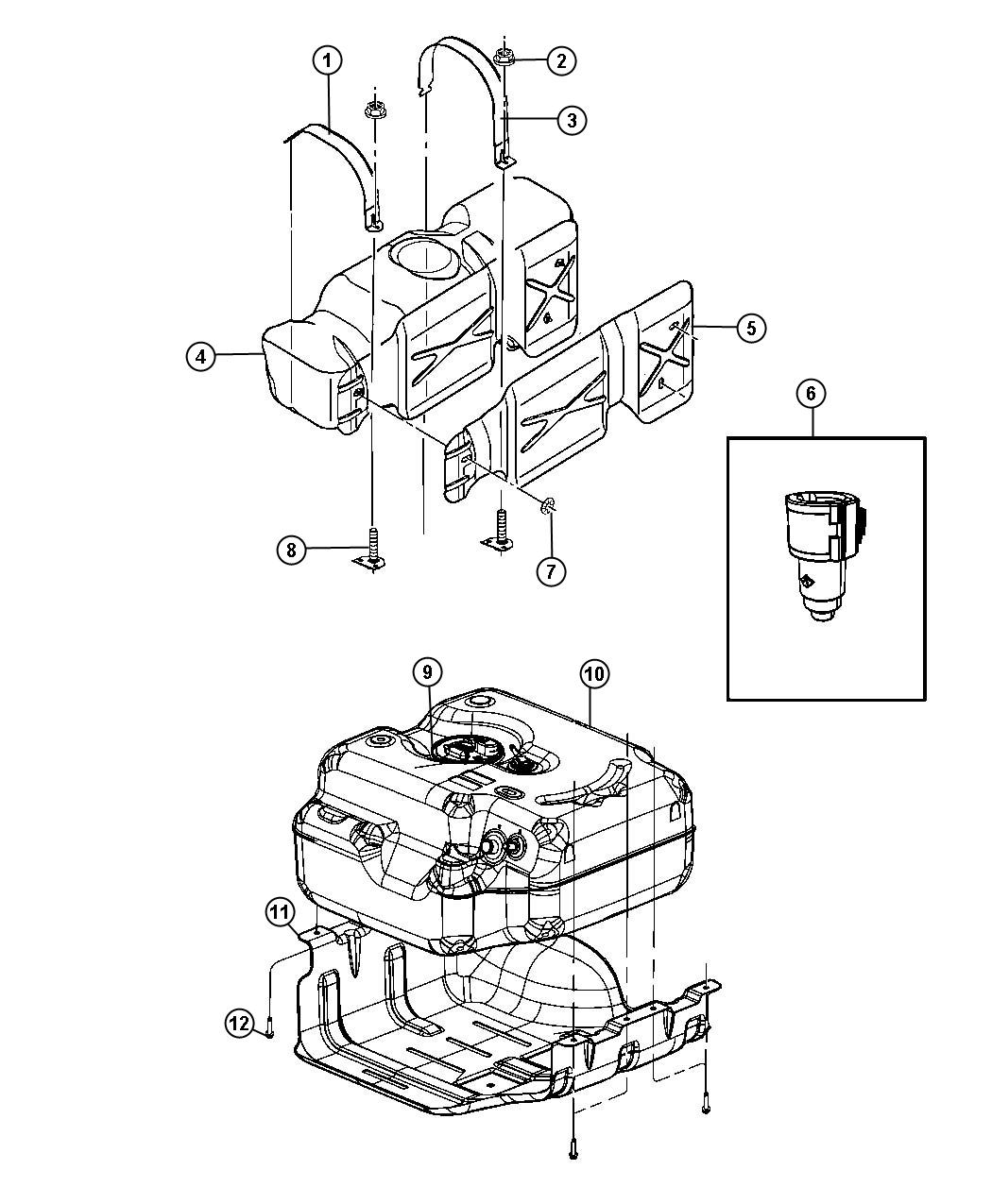 Diagram Fuel Tank. for your Dodge Ram 5500  