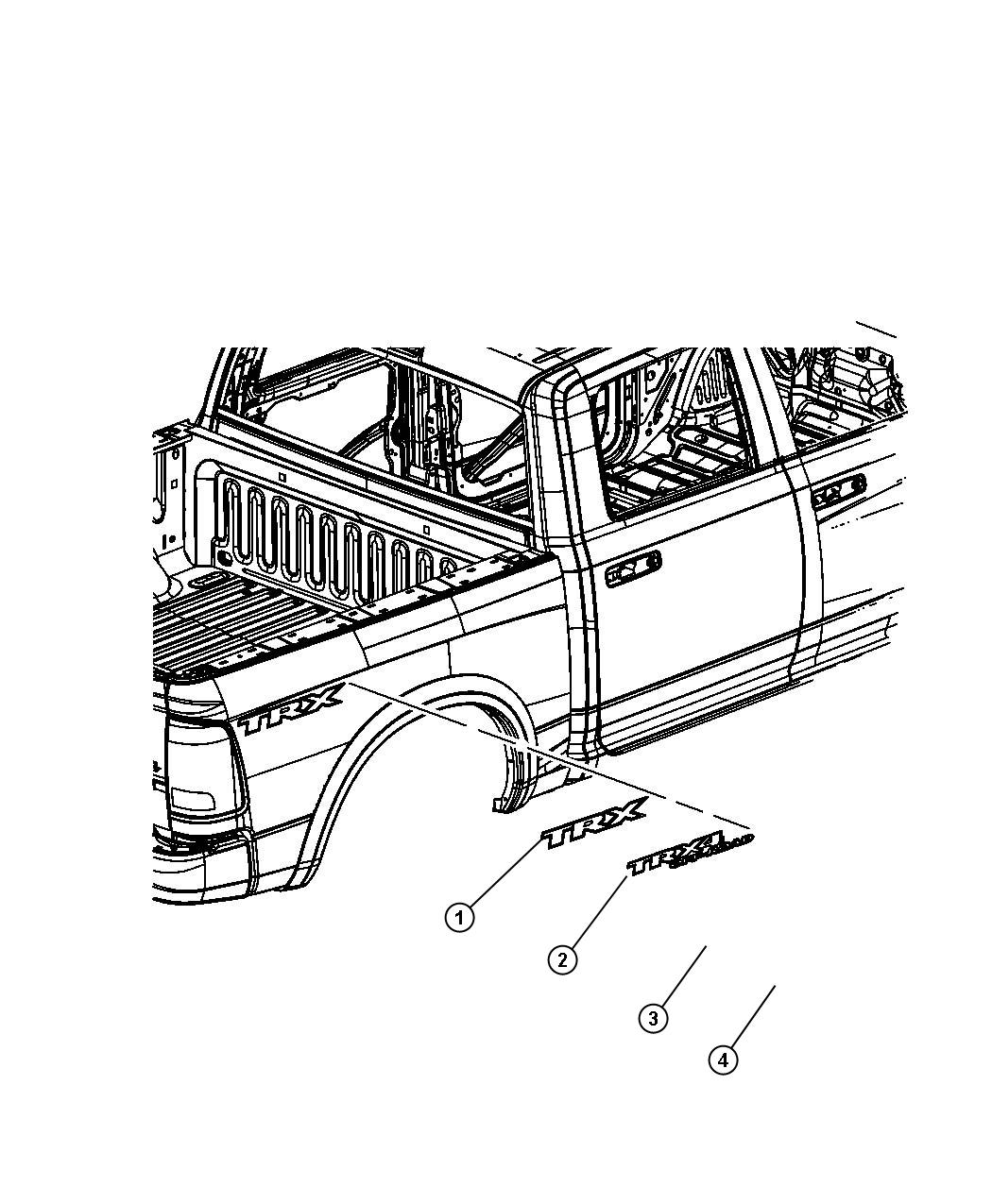 Diagram Decals and Tape Stripes. for your 2008 Ram 1500   