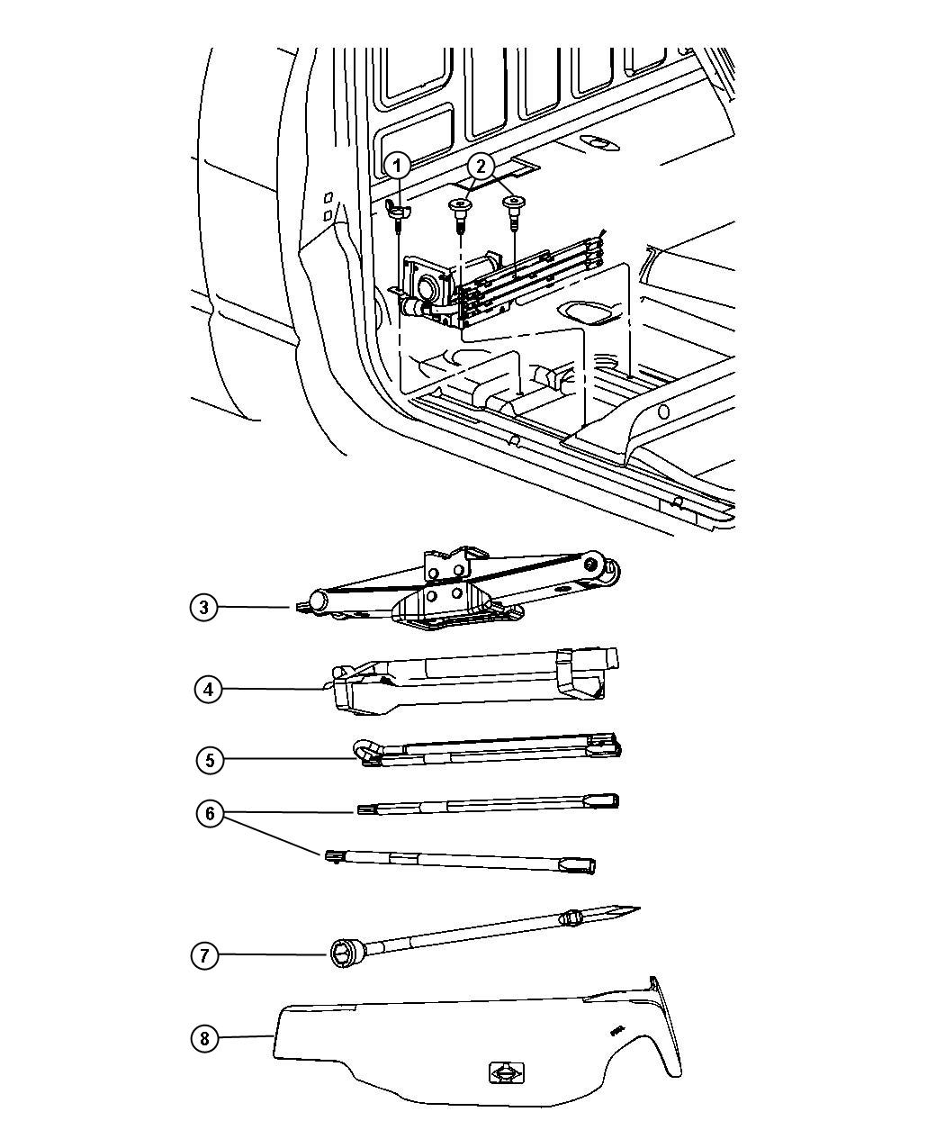 Diagram Jack Assembly. for your 2018 Ram 2500   