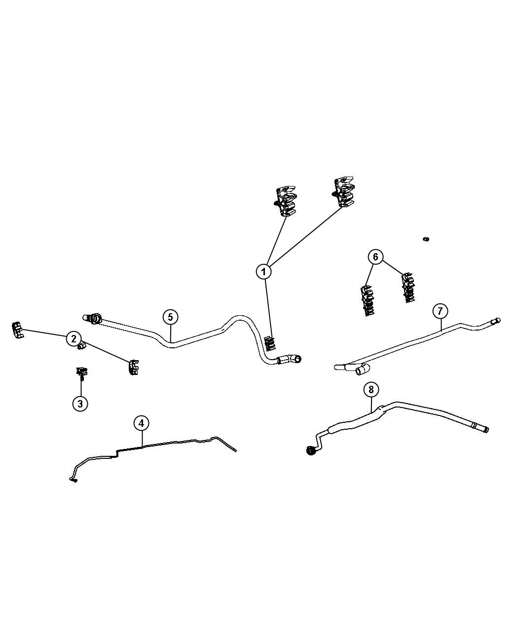 Fuel Lines Chassis. Diagram