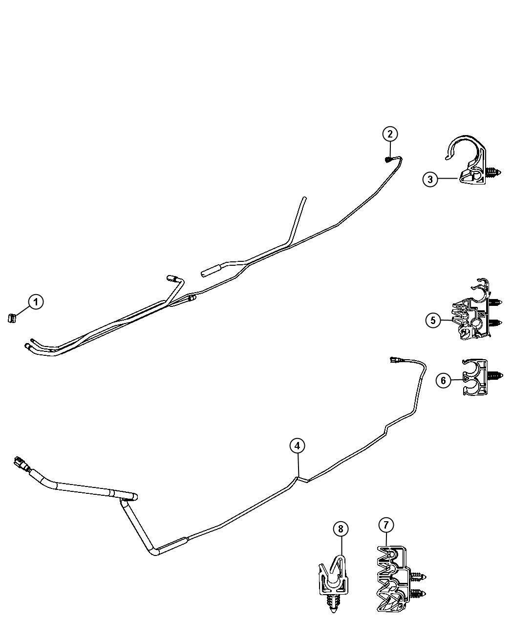 Diagram Fuel Line Chassis. for your 2004 Dodge SPRINTER   