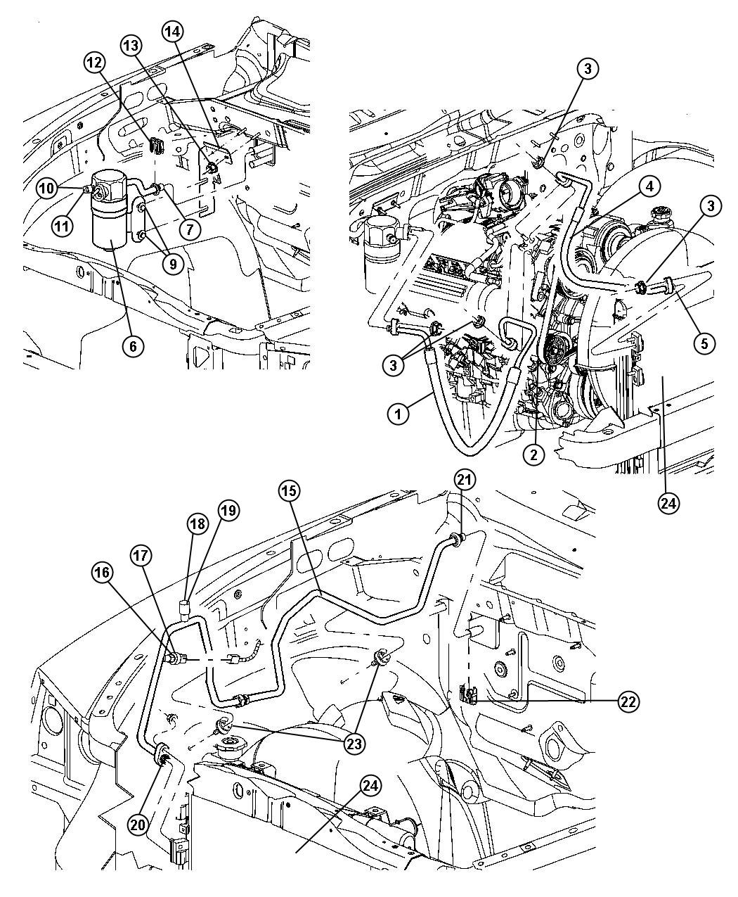 Diagram A/C Plumbing. for your Dodge