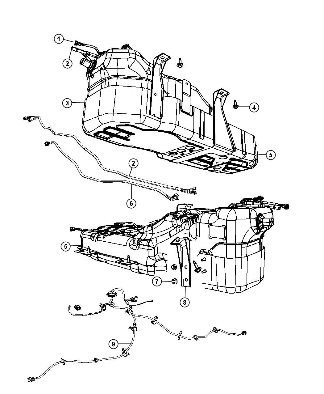 Diagram Fuel Tank. for your 2011 Dodge NITRO   