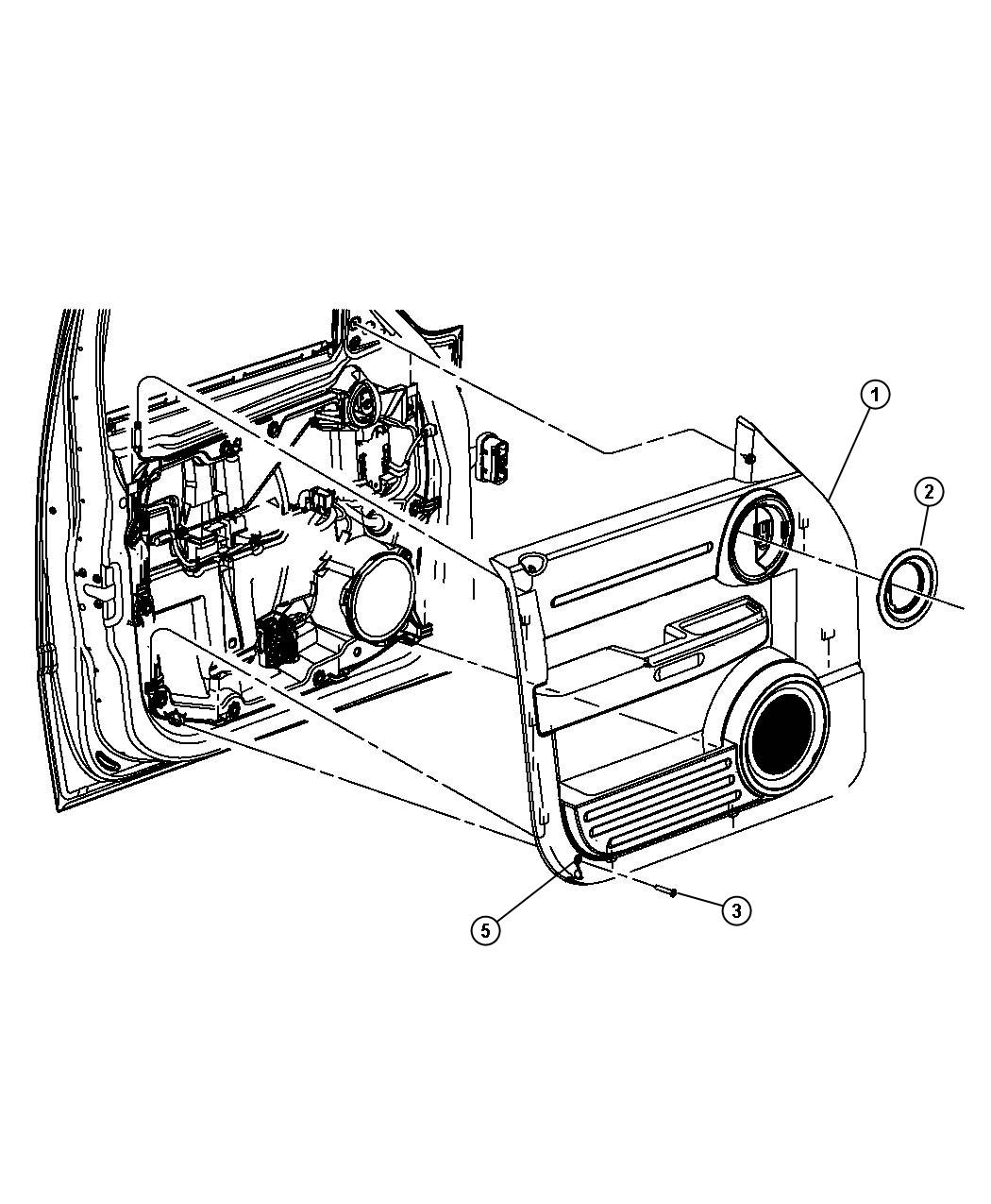 Front Door Trim Panels. Diagram