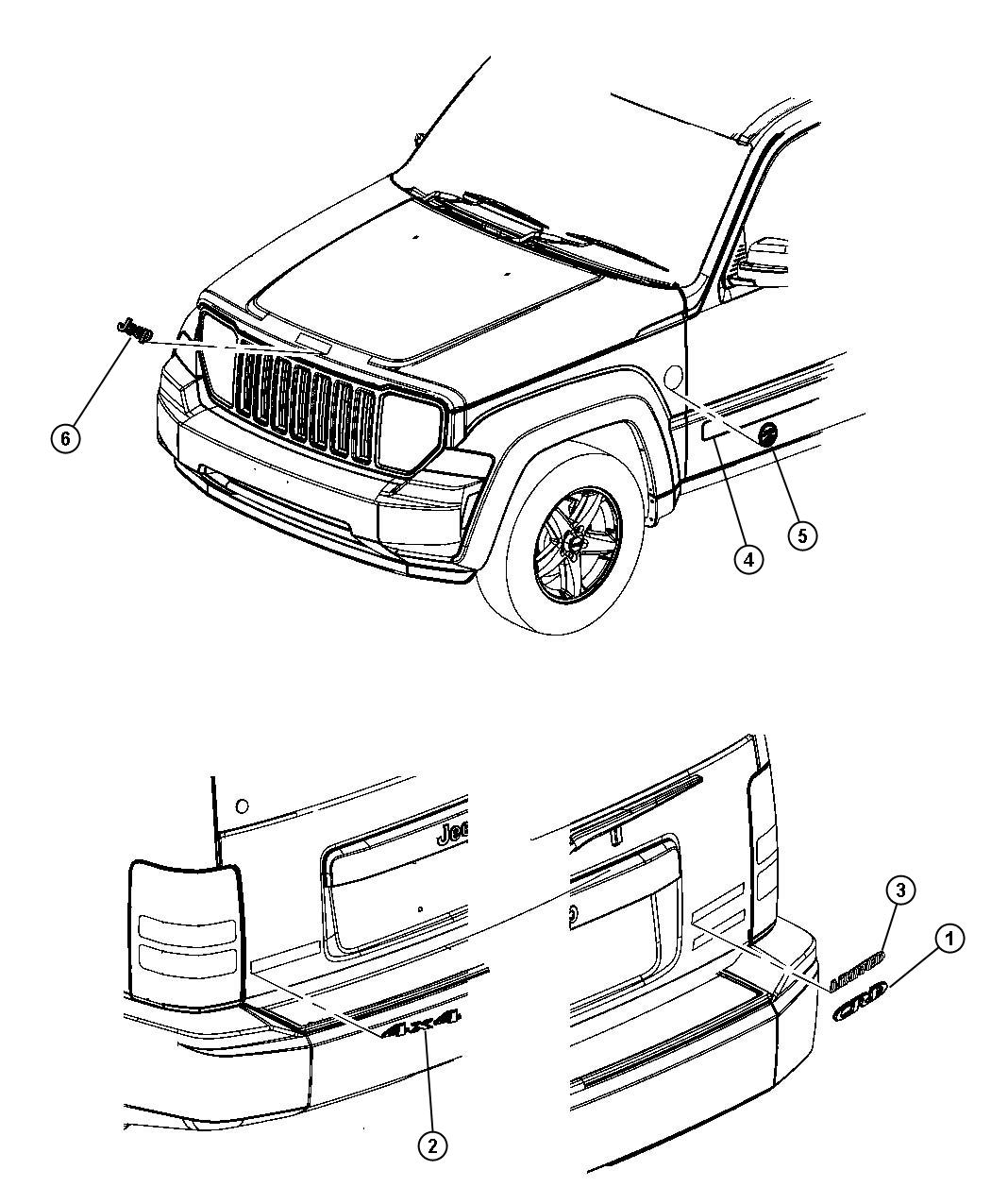 Diagram Nameplates, Emblems and Medallions. for your 1999 Chrysler 300  M 