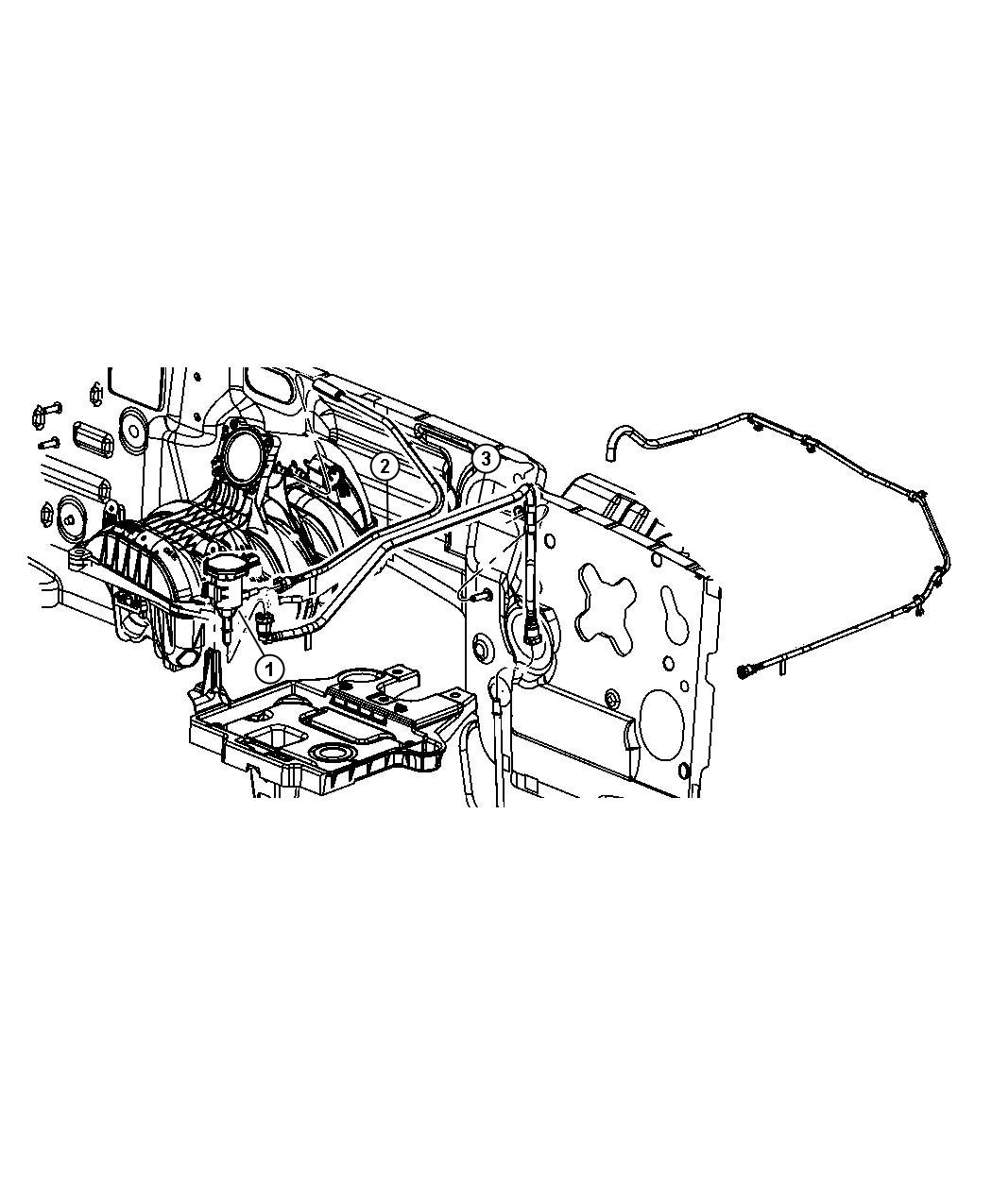 Diagram Emission Control Vacuum Harness. for your 2020 Dodge Grand Caravan   