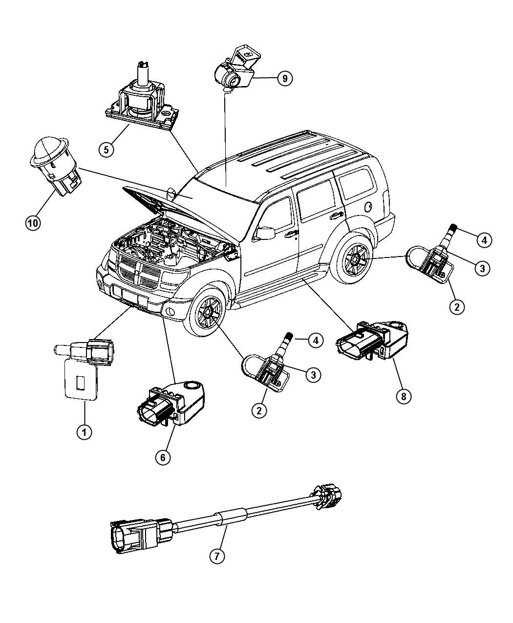 Diagram Sensors Body. for your Jeep