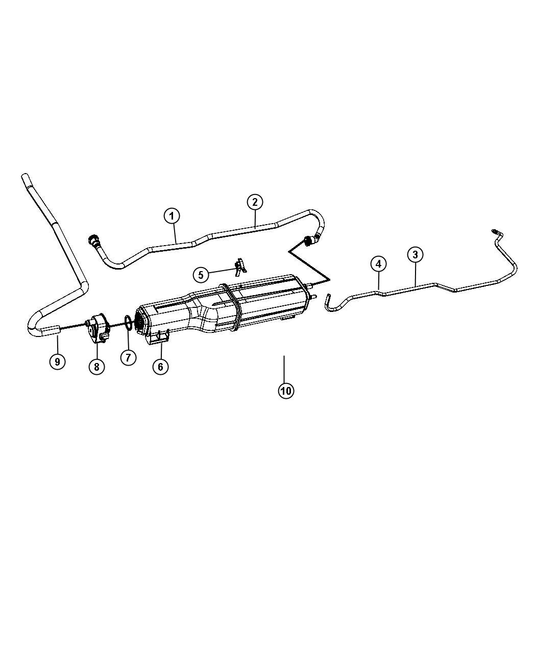 Diagram Vapor Canister and Leak detection Pump. for your 2003 Dodge Ram 1500   