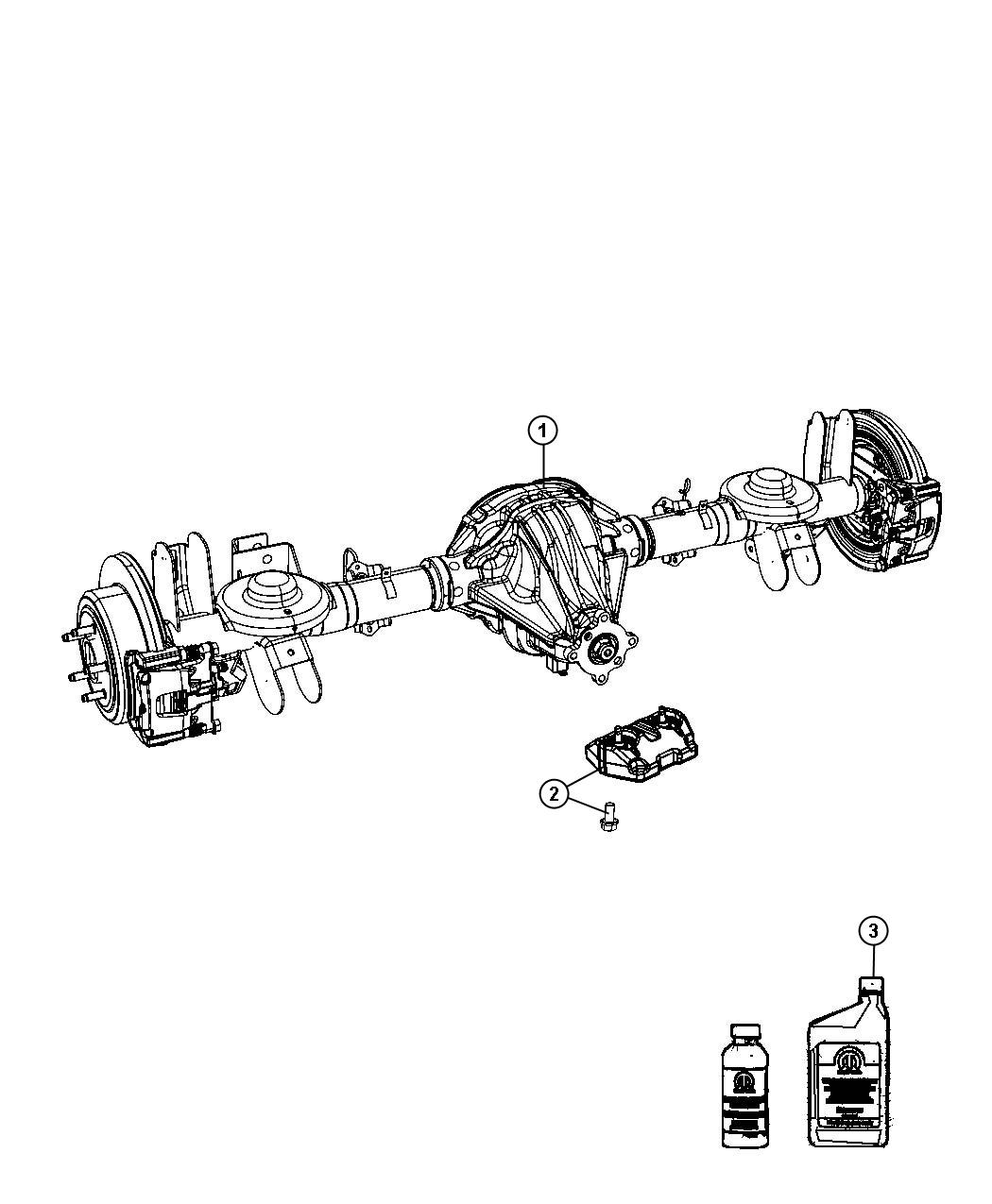 Diagram Axle Assembly. for your Jeep Liberty  