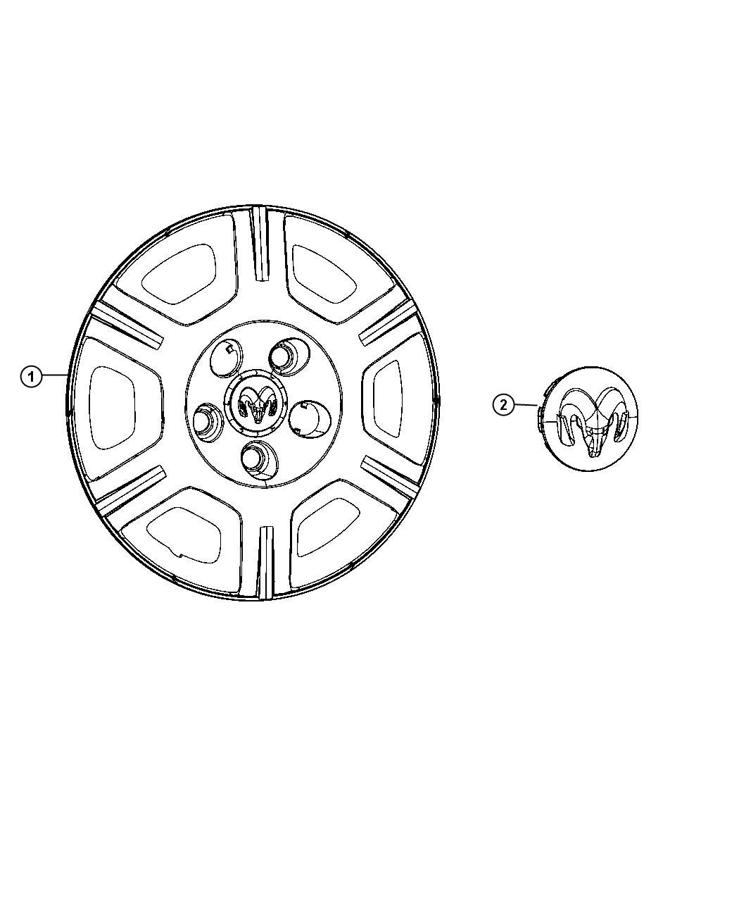 Wheel Covers and Center Caps. Diagram
