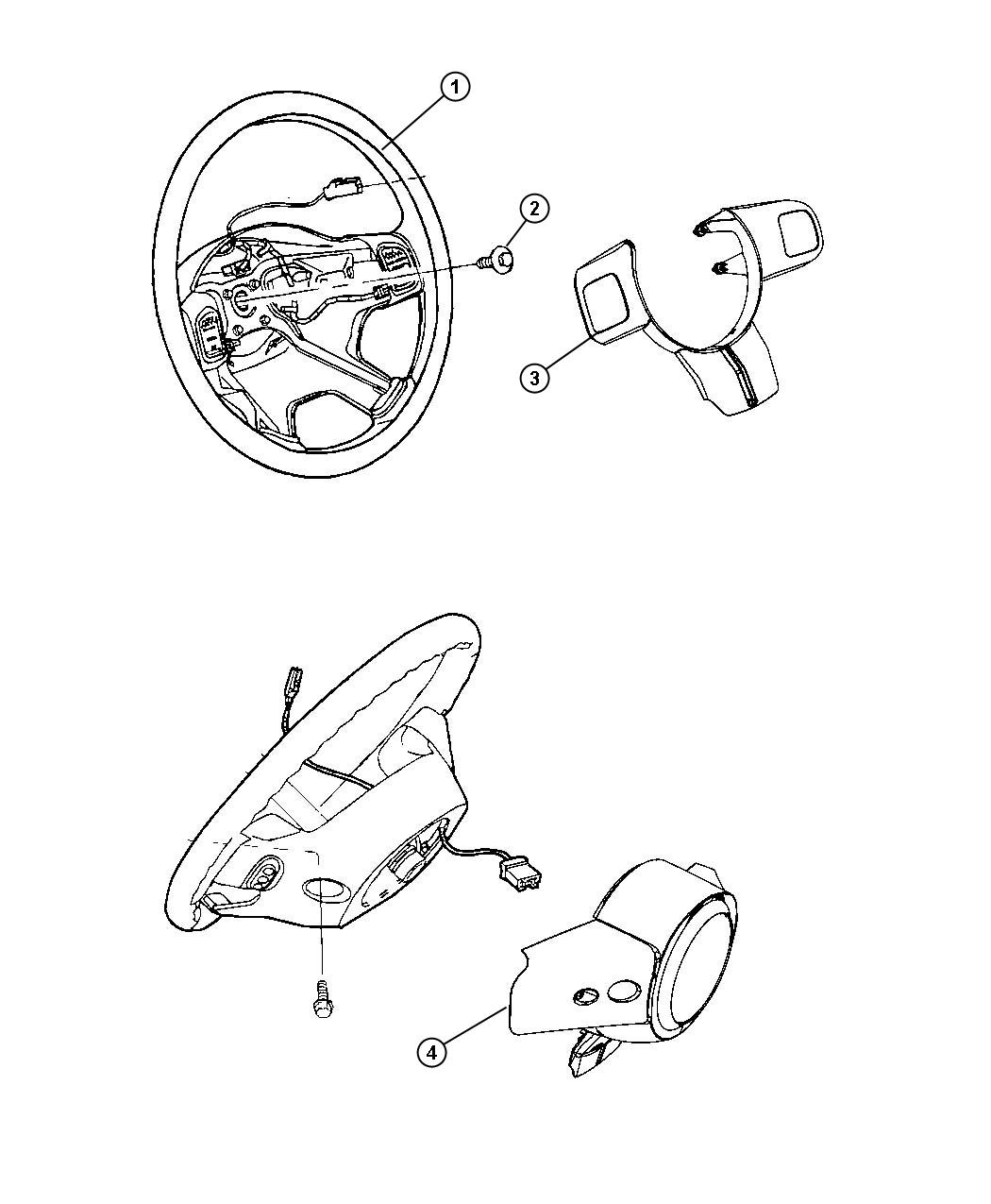 Steering Wheel Assembly. Diagram