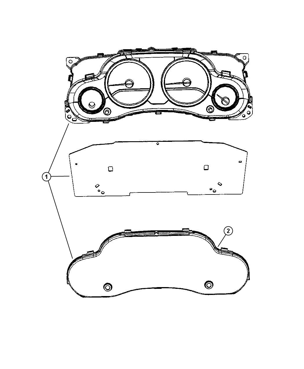 Diagram Instrument Panel Cluster. for your Jeep