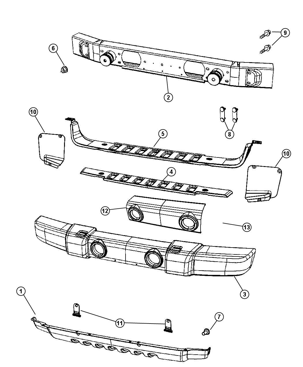 Fascia, Front. Diagram