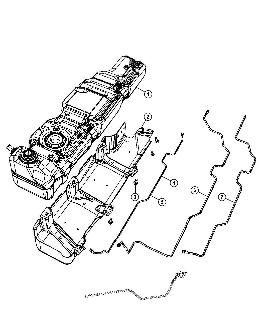 Diagram Fuel Tank. for your 2022 Jeep Renegade   