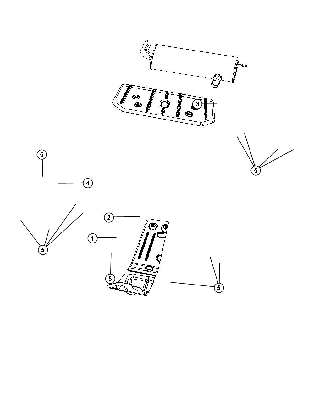 Diagram Exhaust System Heat Shields. for your Jeep Wrangler  