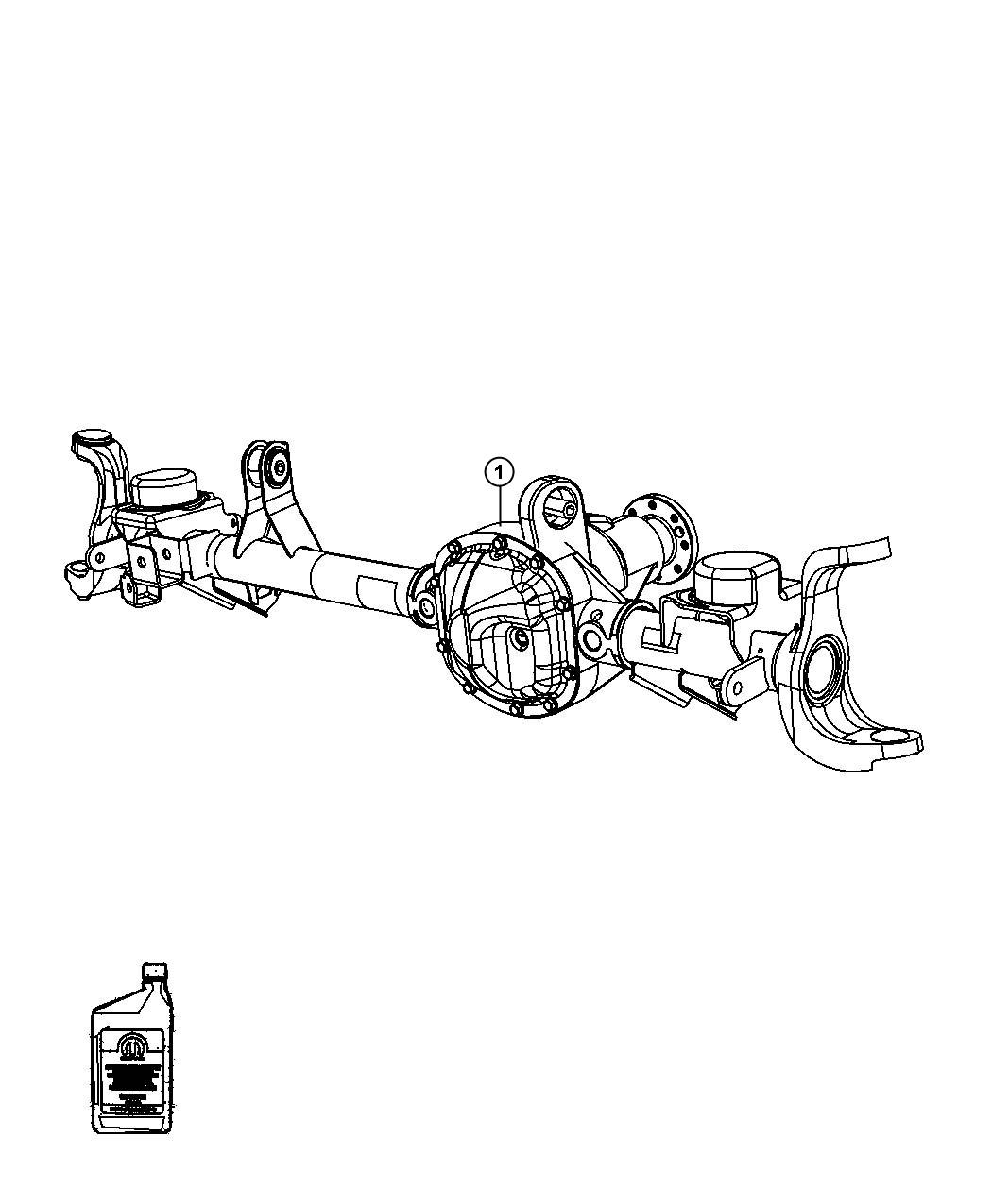 Diagram Axle Assembly. for your 1999 Jeep Grand Cherokee   