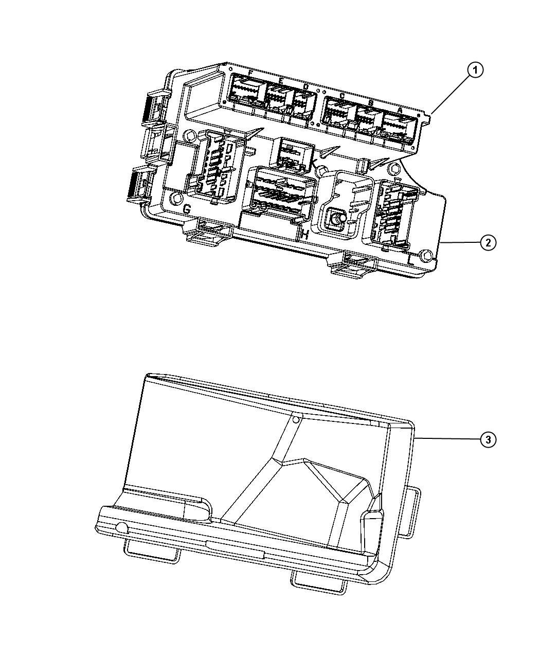 Diagram Power Distribution Center. for your 2011 Dodge Avenger 3.6L V6 A/T SE 