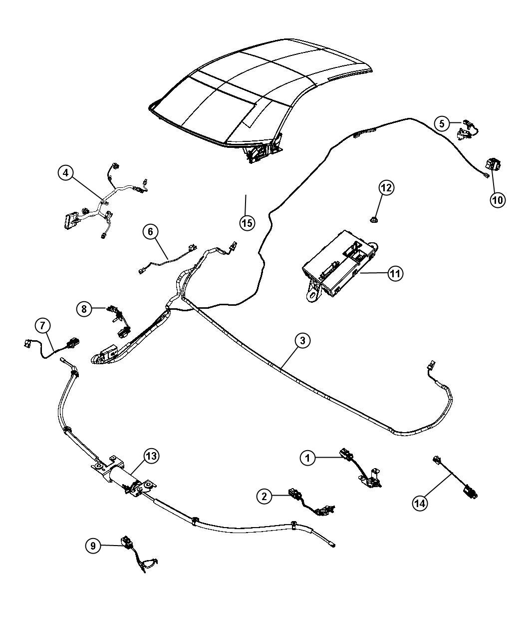 Diagram Convertable Top Electric. for your Chrysler