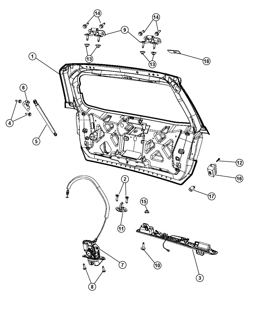 Liftgate. Diagram