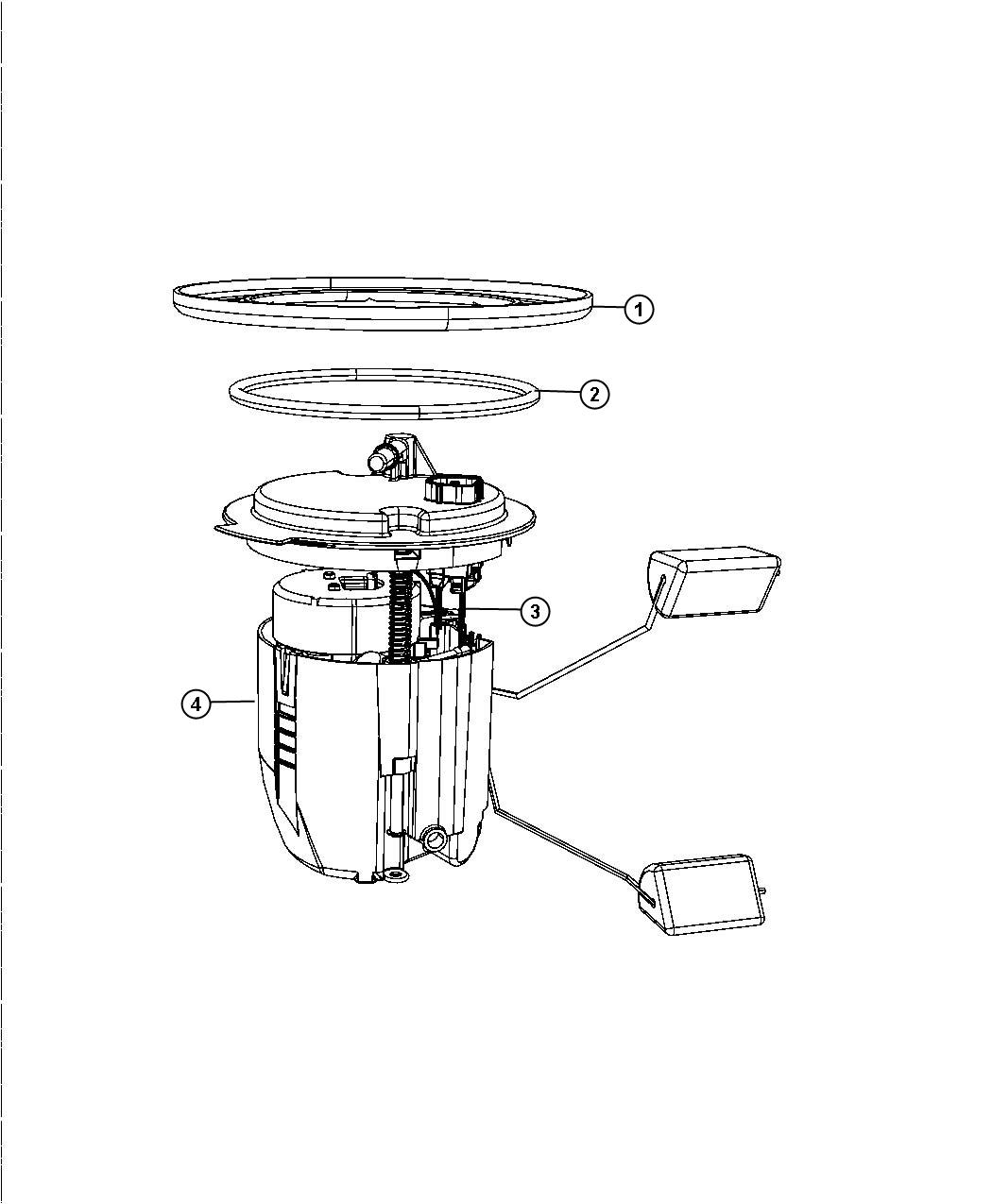 Diagram Fuel Pump Module. for your 2003 Chrysler 300  M 