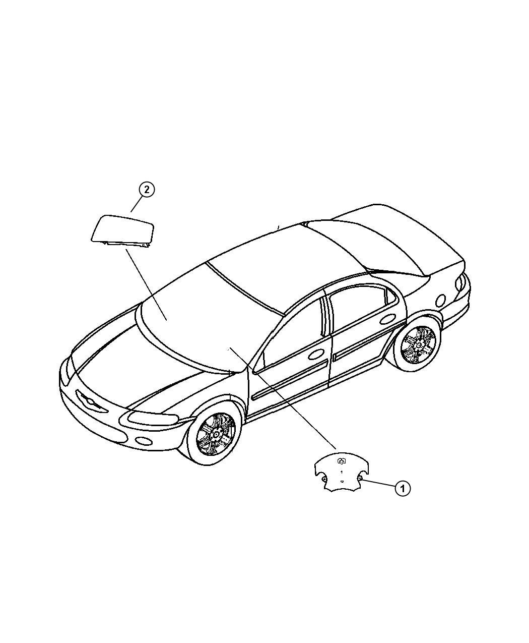 Diagram Air Bags Front. for your Chrysler 300 M 