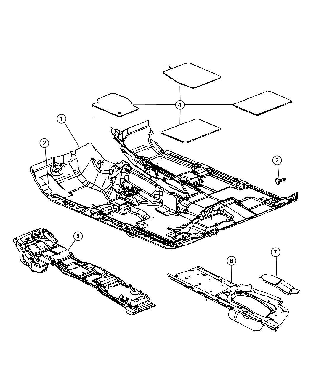 Diagram Carpet, Complete. for your Jeep