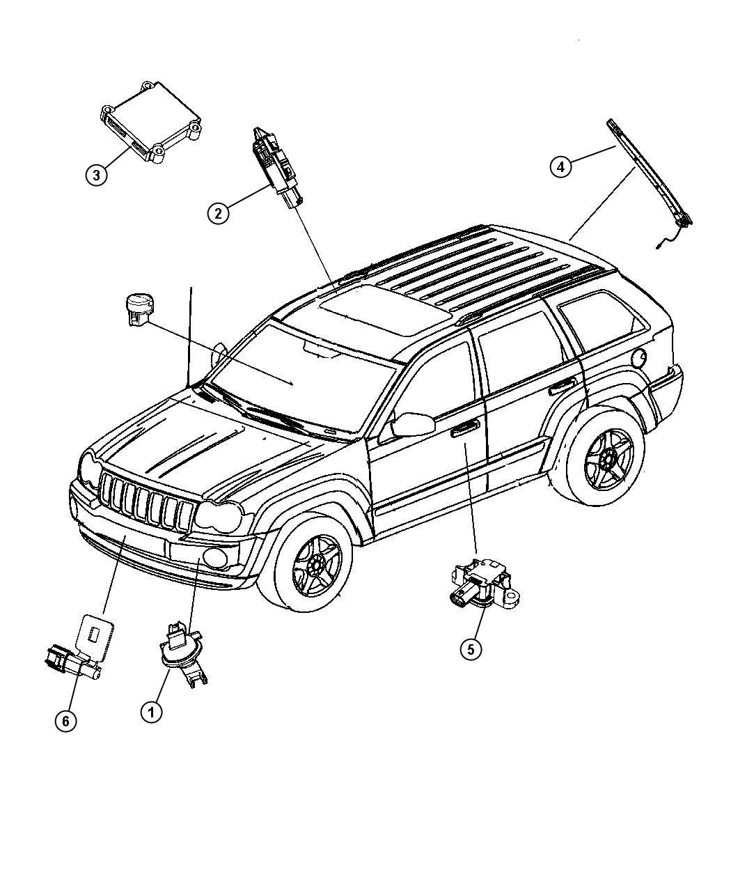 Diagram Sensors Body. for your Jeep