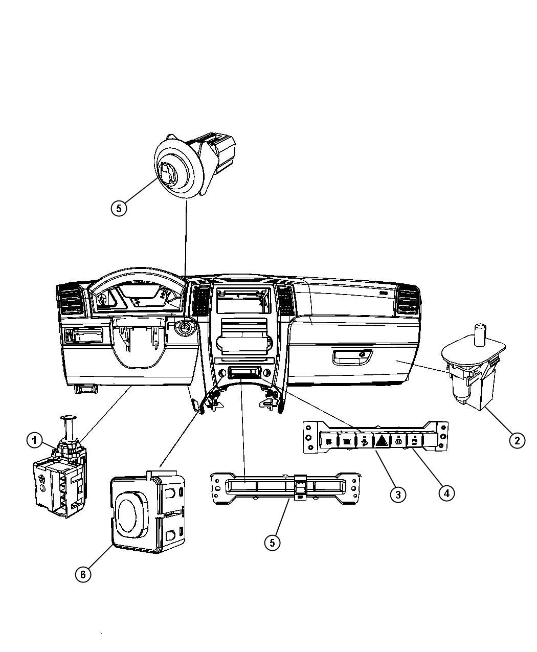 Switches Instrument Panel. Diagram