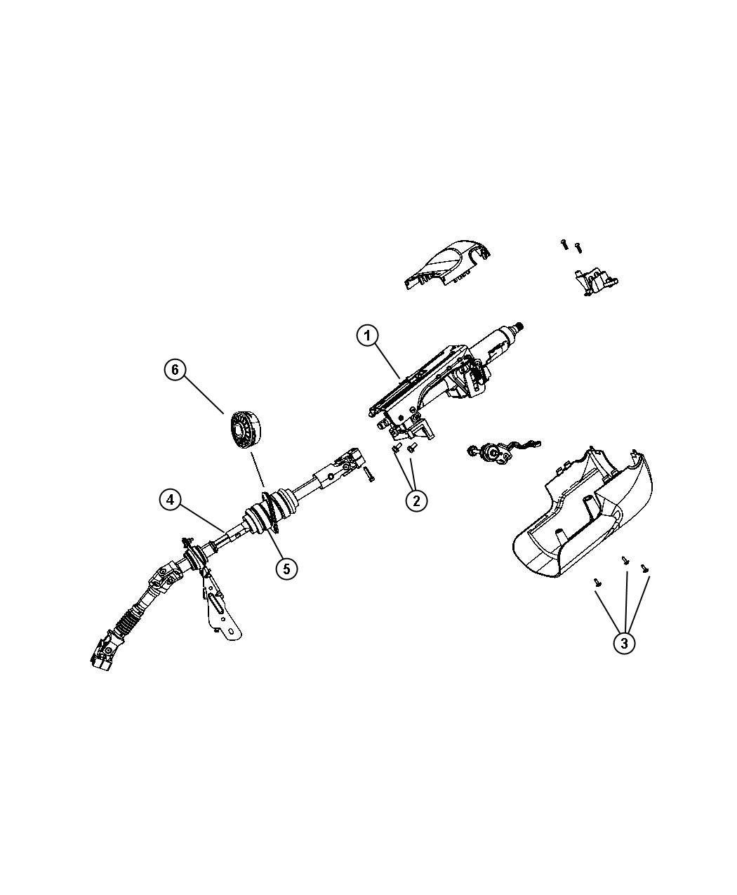 Diagram Steering Column. for your 2003 Jeep Grand Cherokee   