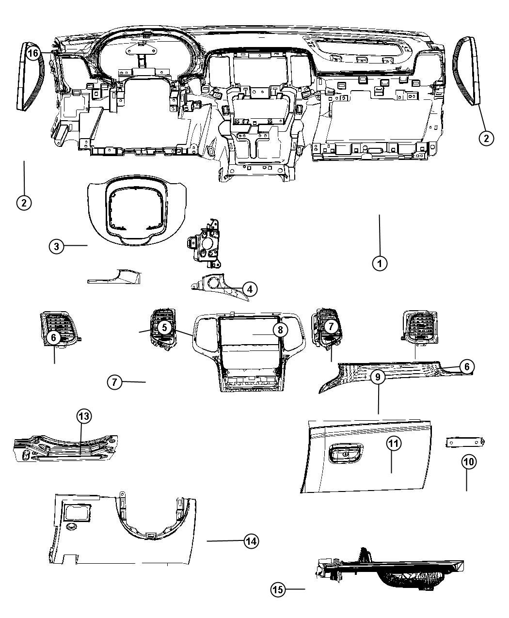 Instrument Panel. Diagram