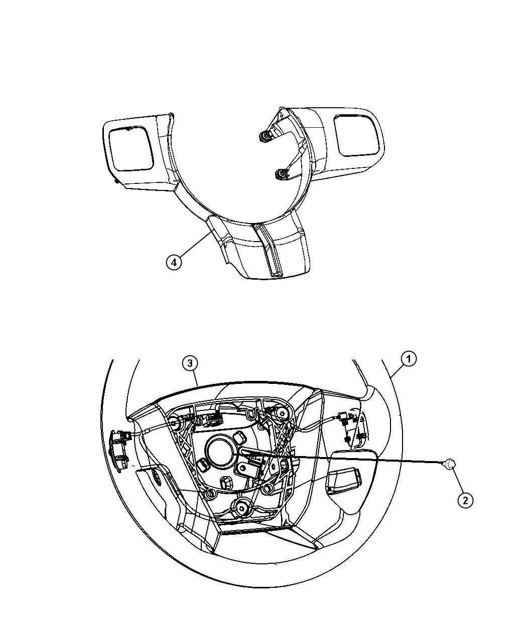 Steering Wheel Assembly. Diagram