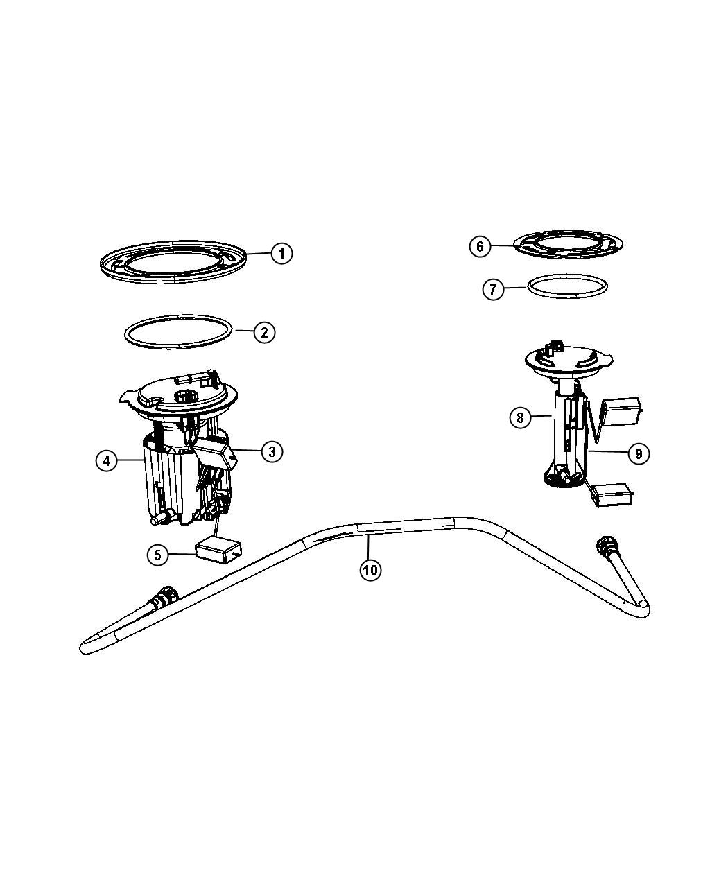 Diagram Fuel Pump Module. for your Jeep Compass  