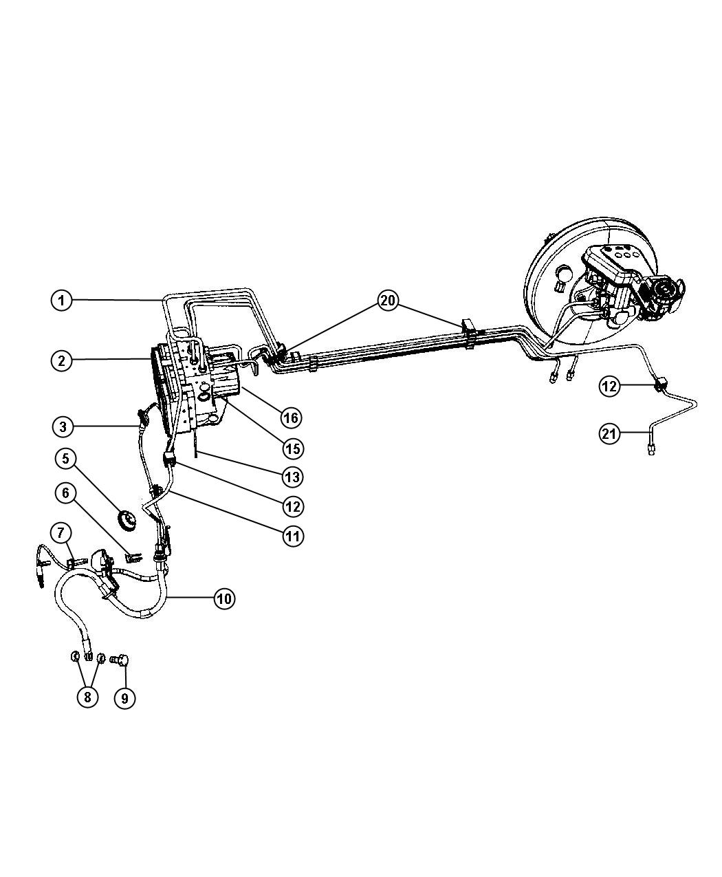 Brake Tubes,Front. Diagram