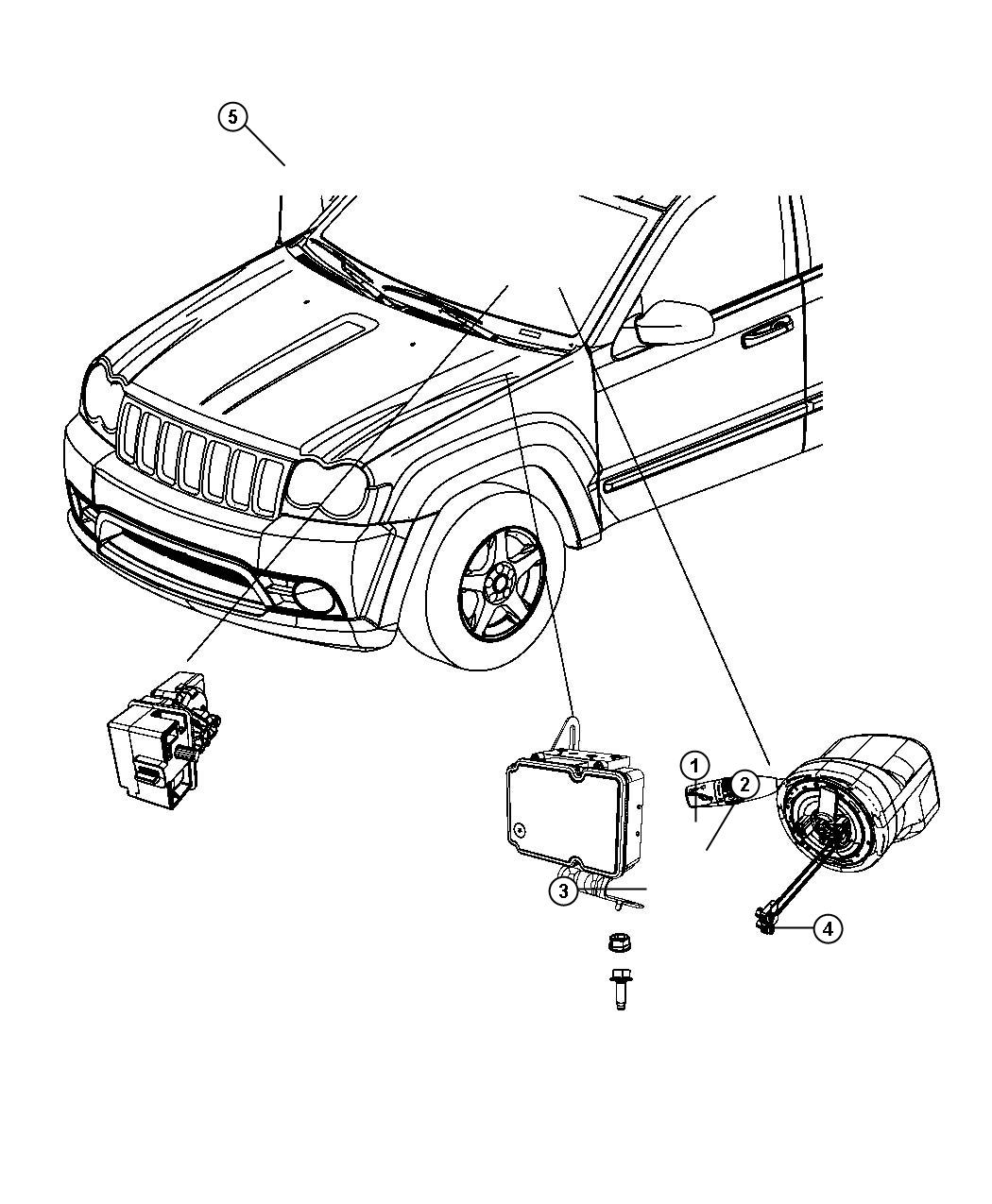 Diagram Modules, Brakes, Suspension, and Steering. for your Chrysler 300  M